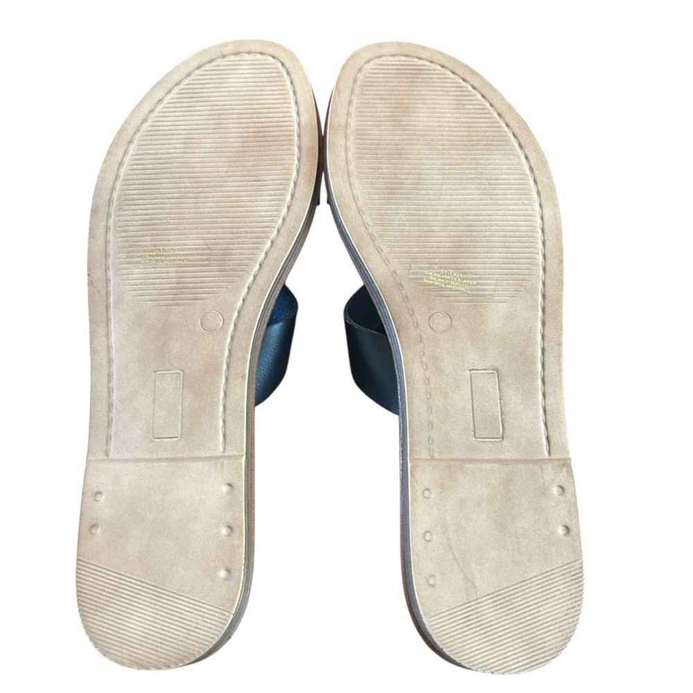 Bella Vita Dov-Italy Slide Sandal Black Leather Minimalist Casual NEW Size 10 - Picture 9 of 10